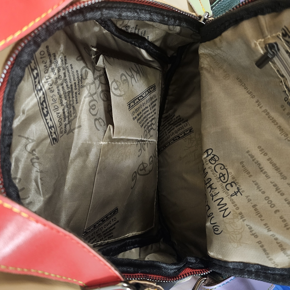 Colorful Patchwork Backpack - image 4